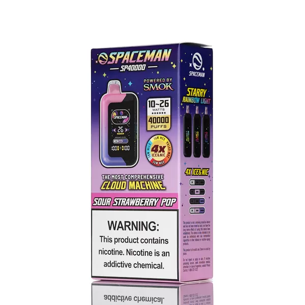 Spaceman SP40K 40000 Puffs Disposable Vape - 20mL - Sour Watermelon Patch - Image 3