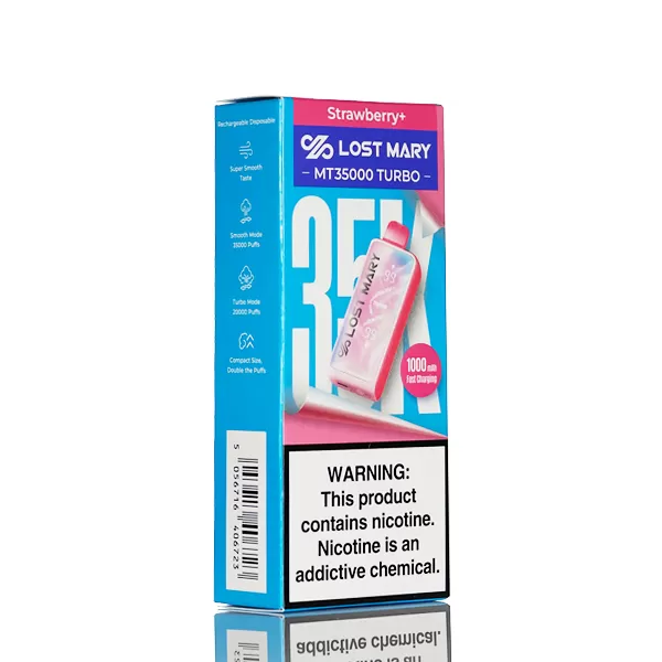Lost Mary MT35K Turbo 35000 Puffs Disposable Vape - 18mL - Blue Razz Ice - Image 2