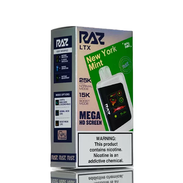 RAZ LTX DC25000 25K Disposable - 16mL - Sour Apple Ice - Image 2