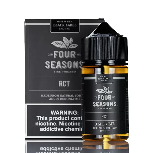 Four Seasons E-liquids - Black Label - RCT - 60ml - 6mg