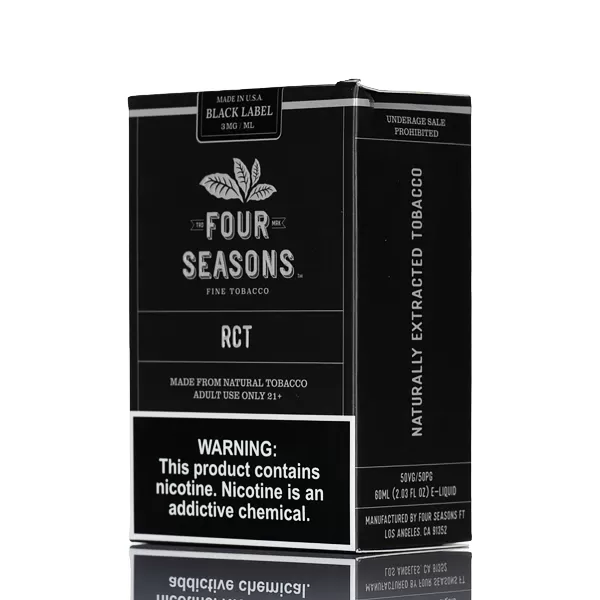 Four Seasons E-liquids - Black Label - RCT - 60ml - 6mg - Image 3