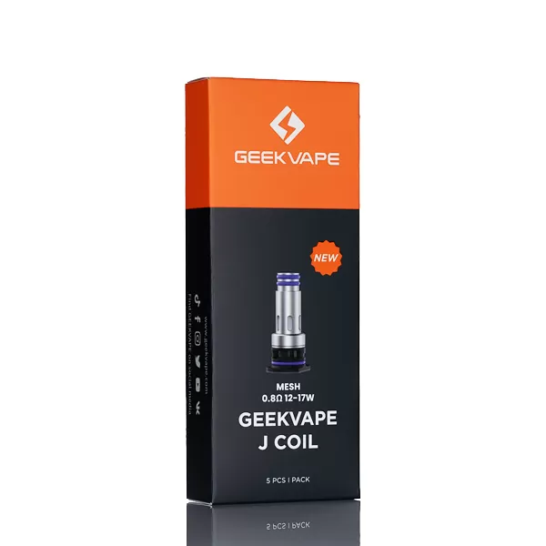 GeekVape J Series Mesh Replacement Coils - 0.8 ohm Mesh - Pack of 5 - Image 2