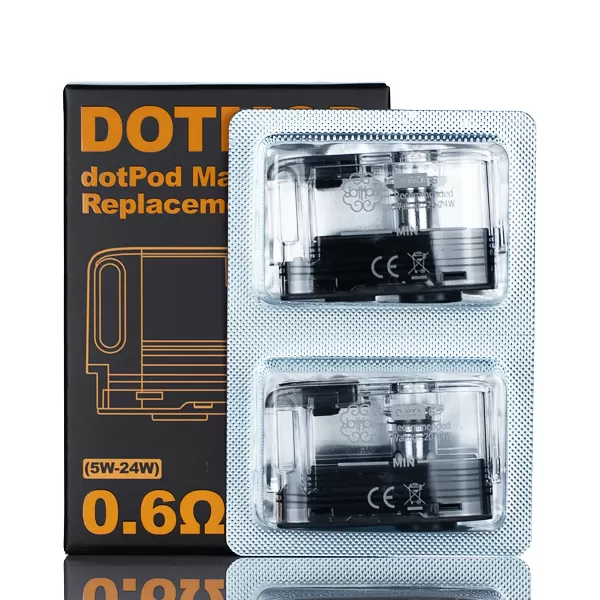 dotMod dotPod Max Replacement Pods - Pack of 2 - 0.6ohm Mesh