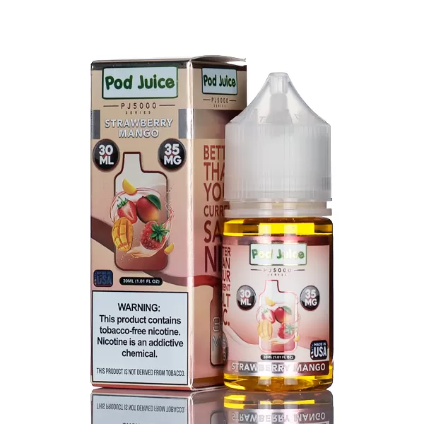 Pod Juice Salt PJ5000 - Strawberry Mango - 30ml (DISCONTINUED) - 35mg