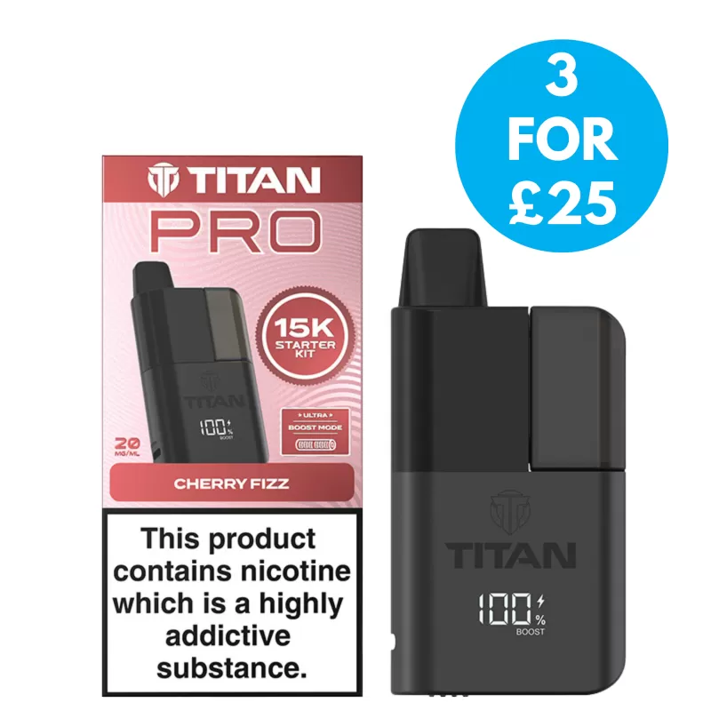 Titan Pro 15k 20mg (2%) Prefilled Pod Kit