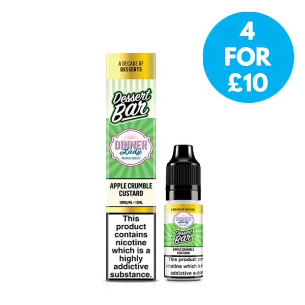 Dinner Lady Dessert Bar 10mg (1%) Nic Salt 10ml