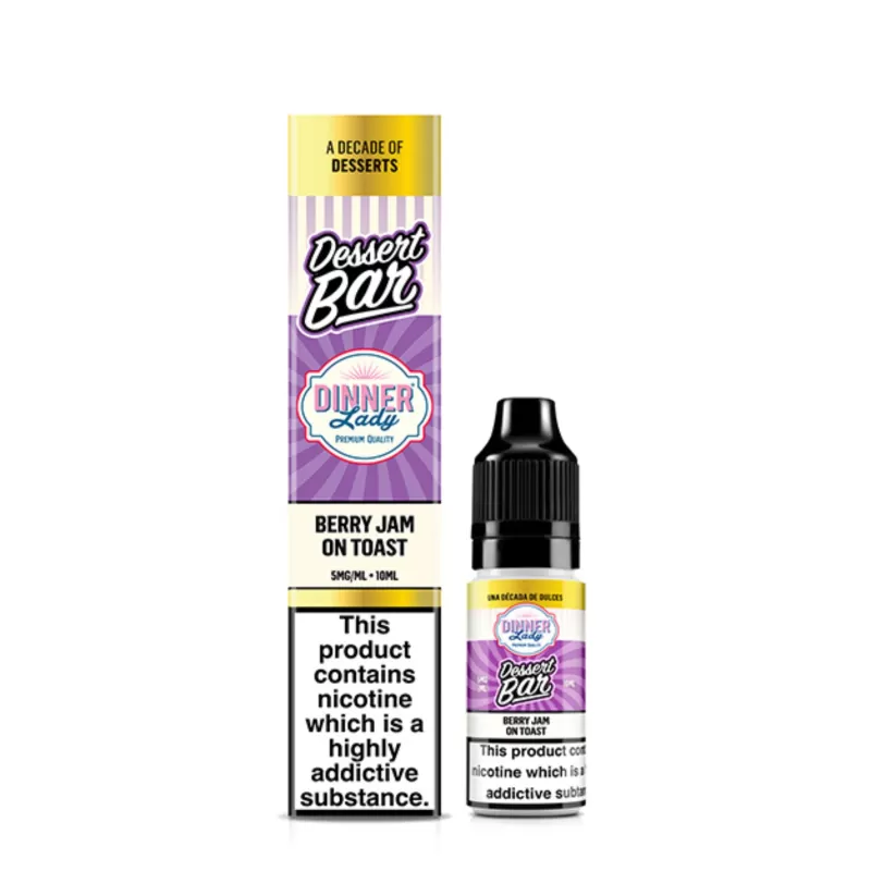 Dinner Lady Dessert 5mg (0.5%) Nic Salt E-liquid 10ml - Image 2