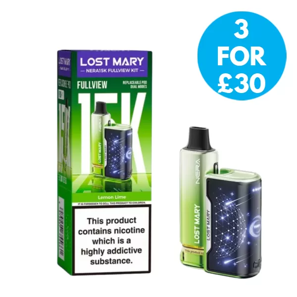 Lost Mary Nera Fullview 15K Prefilled Vape Kit 20mg (2%)