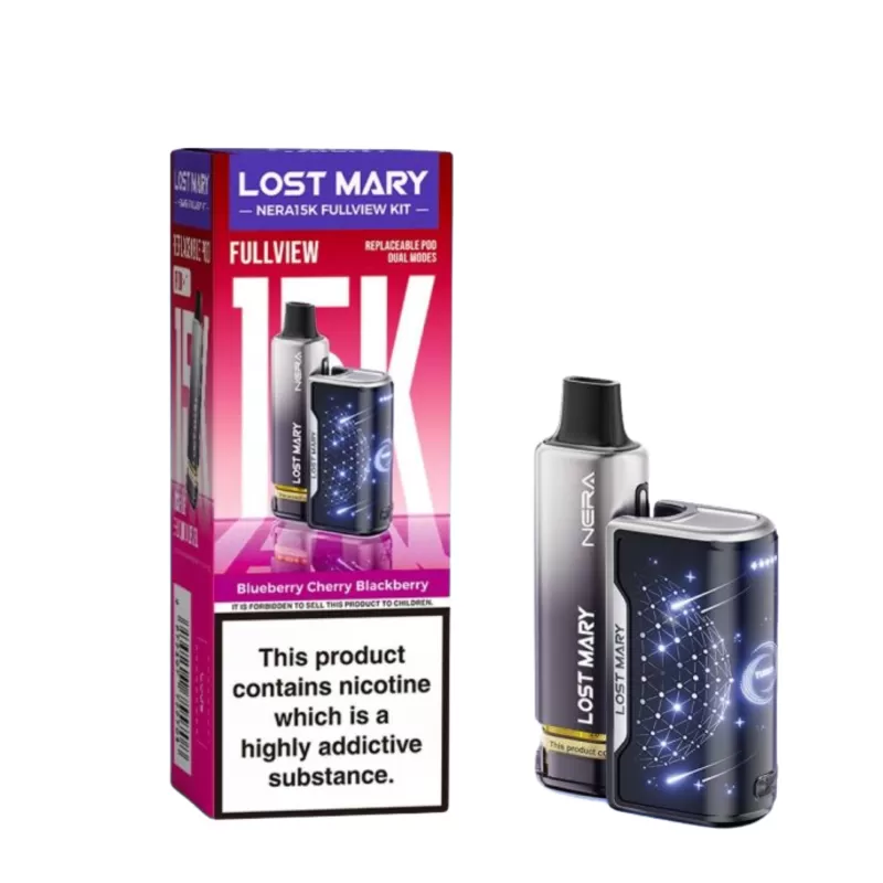 Lost Mary Nera Fullview 15K Prefilled Vape Kit 20mg (2%) - Image 2