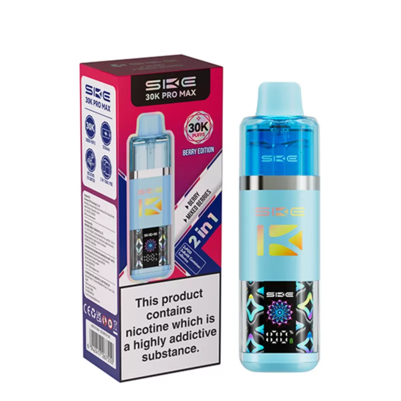 SKE Crystal 30k Pro Max Prefilled Vape Kit 20mg (2%) - Image 3