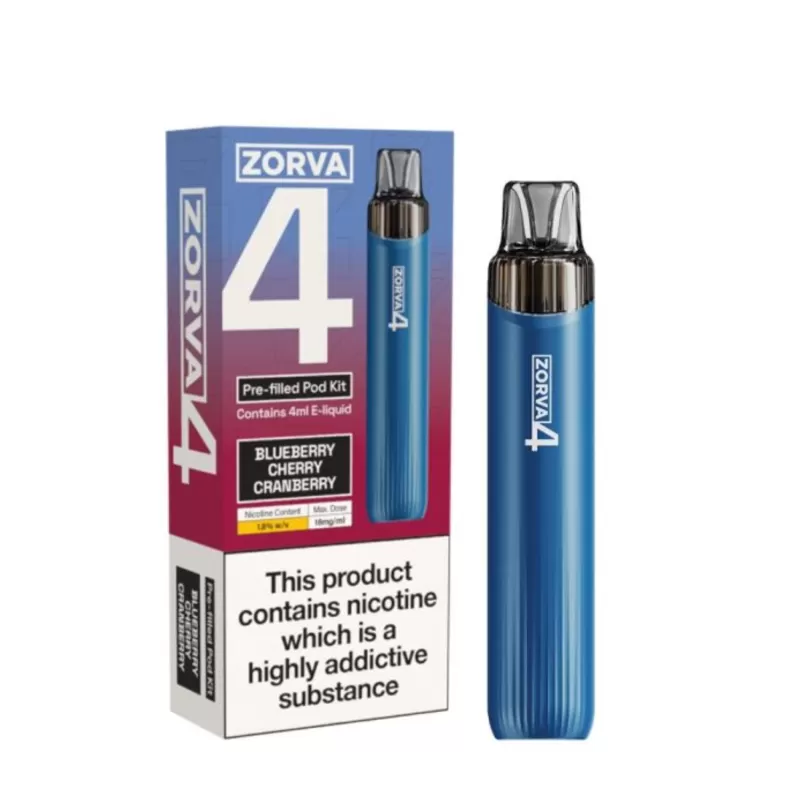 18mg (1.8%) Zorva 4 Prefilled Vape Kit - Image 2