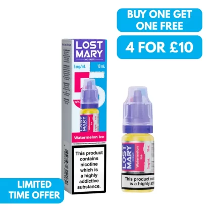 5mg (0.5%) Lost Mary 10ml Nic Salt E-liquid