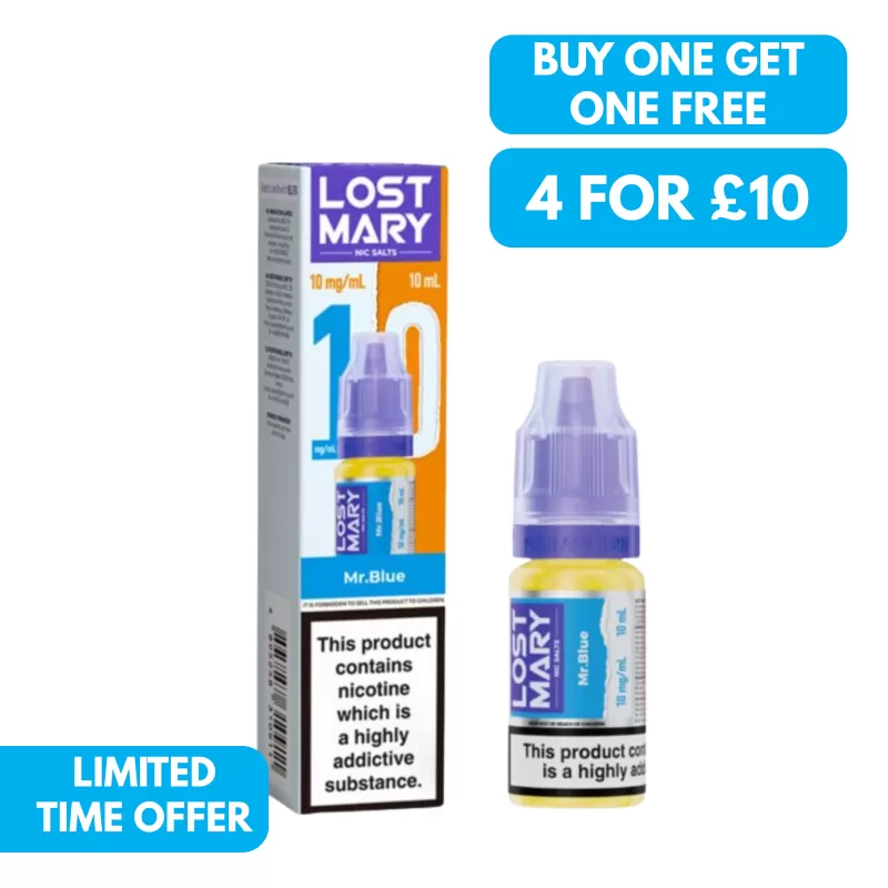 10mg (1%) Lost Mary 10ml Nic Salt E-liquid