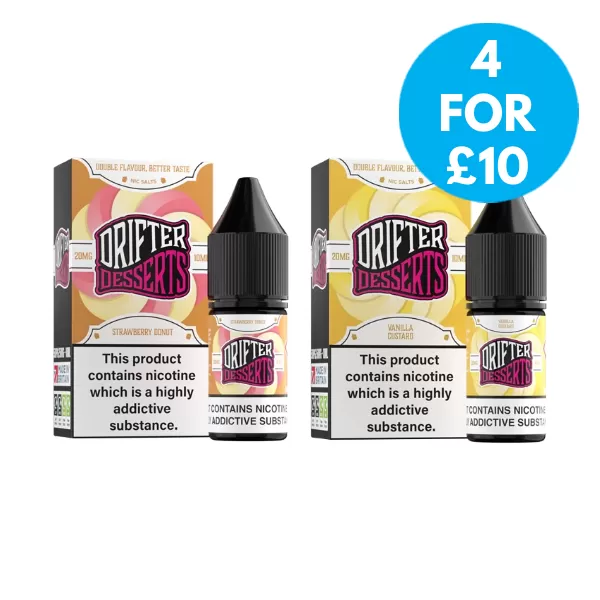 10mg (1%) Drifter Desserts Nic Salts 10ml