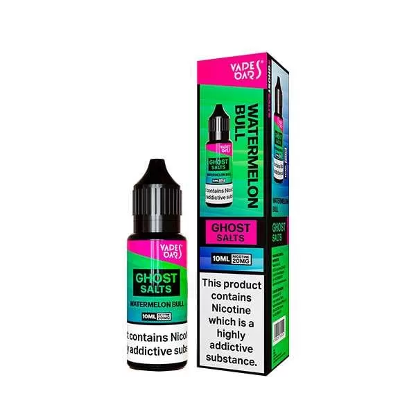 Box of 10 – 20mg Vapes Bars Ghost Salts Nic Salts 10ml E-liquid - Image 2