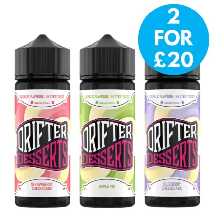 0mg Drifter Desserts 100ml Shortfill E-liquid (50VG/50PG)