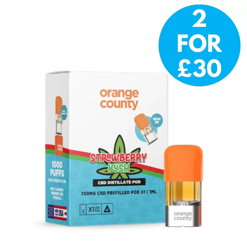 Orange County CBD 750mg Prefilled Replacement Pods