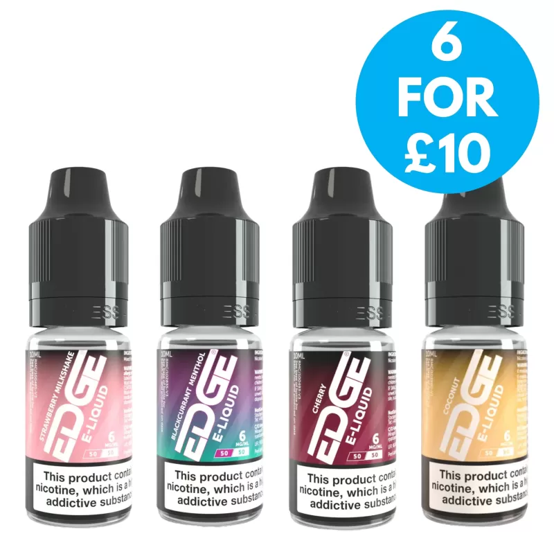 6mg (0.6%) EDGE 10ml Freebase E-liquid