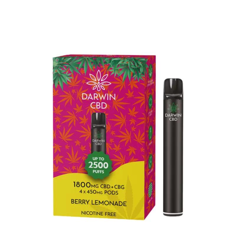 Box Of 5 – Darwin The Big One 1800mg CBD 2500 Puffs - Image 2