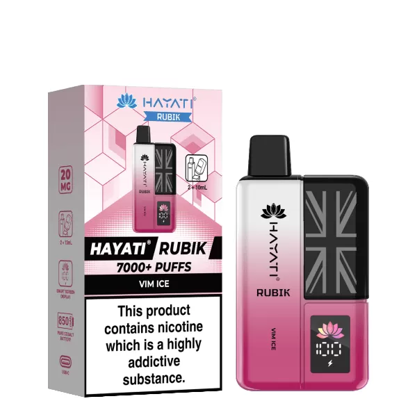 20mg Hayati Rubik 7000 Prefilled Vape Kit - Image 3