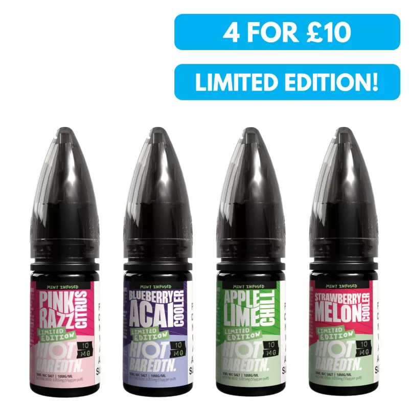 20mg Riot E-liquid BAR EDTN 10ml Nic Salts