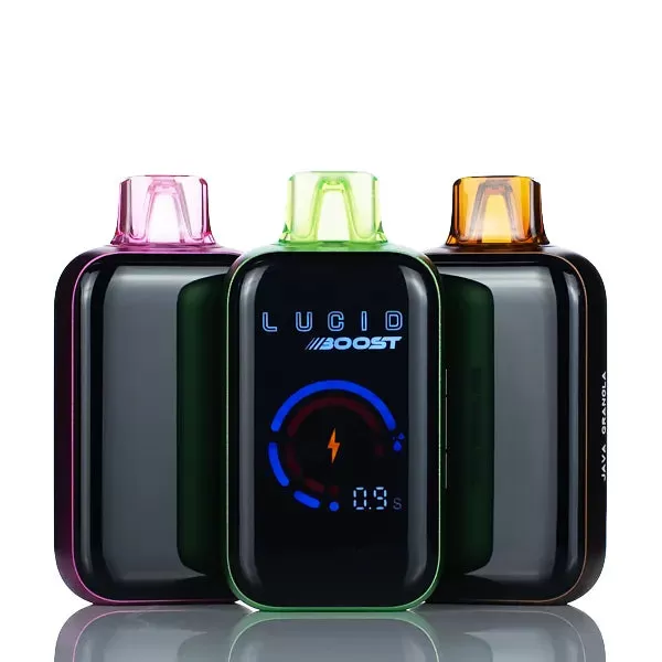 Lucid Boost 20k 20123 Puffs Dual Mesh Disposable Vape - 18ml (DISCONTINUED) - Yogi - Peanut Butter Banana Granola