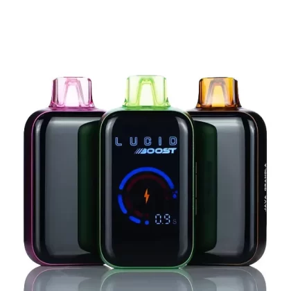 Lucid Boost 20k 20123 Puffs Dual Mesh Disposable Vape - 18ml (DISCONTINUED) - Yogi - Apple Peach Ice