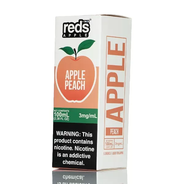 7 Daze - Reds Apple Peach eJuice - 100ml - 3mg - Image 3