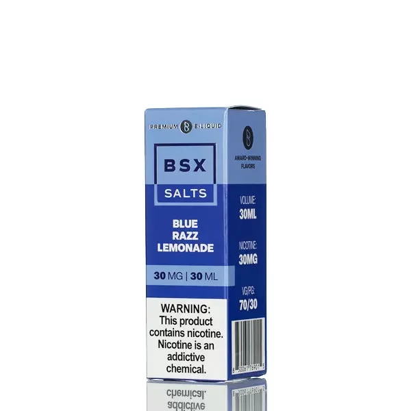 BSX Vapor Salt Nic - Blue Razz Lemonade - 30ml - 30mg - Image 3