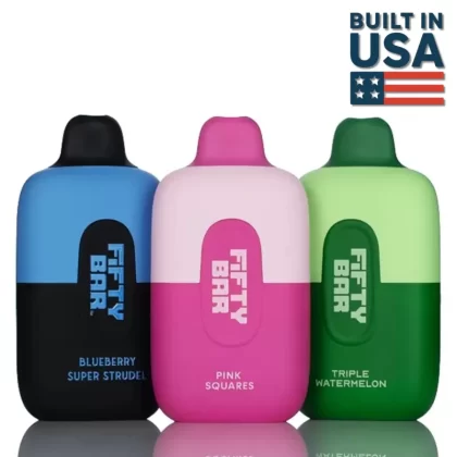 Fifty Bar 6500 Puffs Disposable Vape - 14ML - Diamond Peach Ice