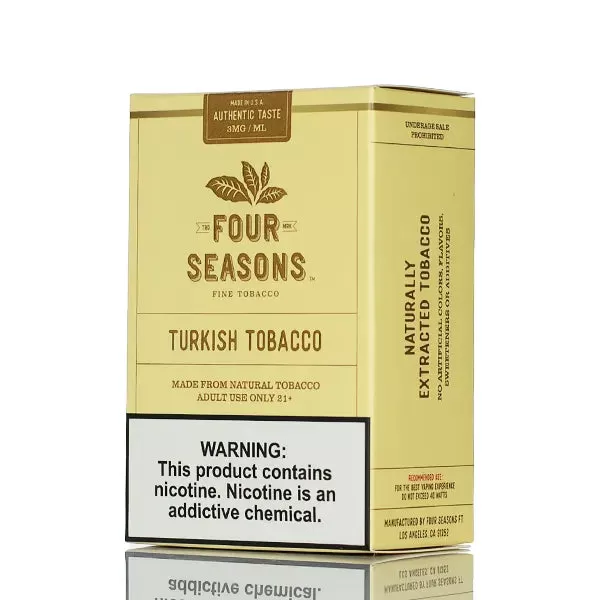 Four Seasons E-liquids - Turkish Tobacco- 60ml - 18mg - Image 3