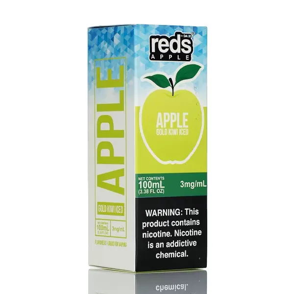 7 Daze - Reds Apple eJuice Gold Kiwi ICED- 100ml - 6mg - Image 3