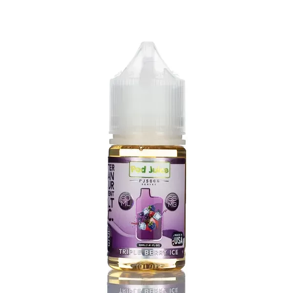 Pod Juice Salt PJ5000 - Triple Berry Ice - 30ml - 55mg - Image 2