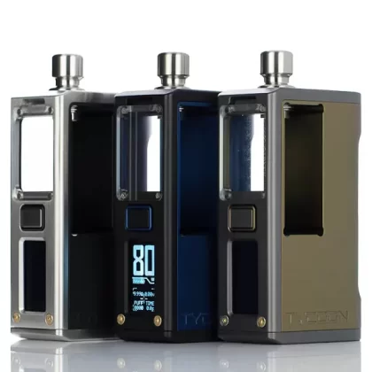 BD Vape x Hirano Designs B4e Tycoon 21700 80W Boro Box Mod - Blackout Edition