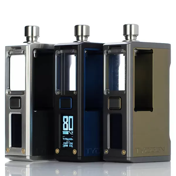 BD Vape x Hirano Designs B4e Tycoon 21700 80W Boro Box Mod - Blackout Edition