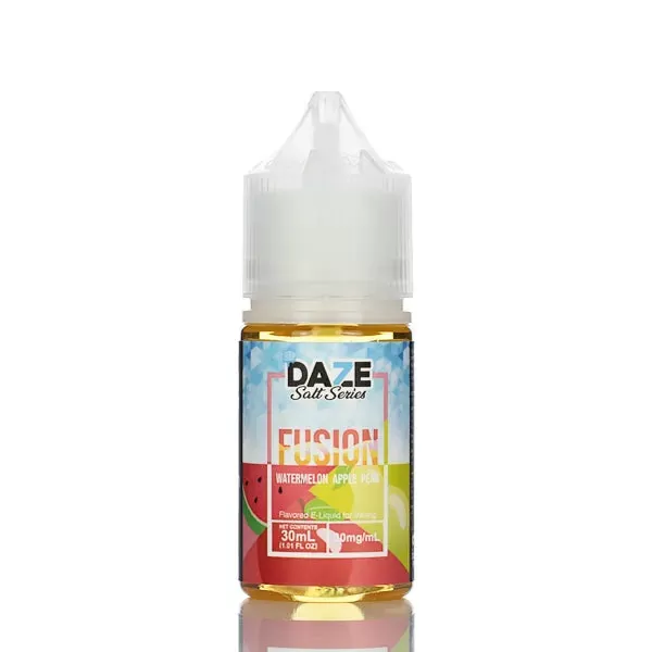 7 Daze Fusion TFN Salt - Watermelon Apple Pear ICED - 30ml - 50mg - Image 2