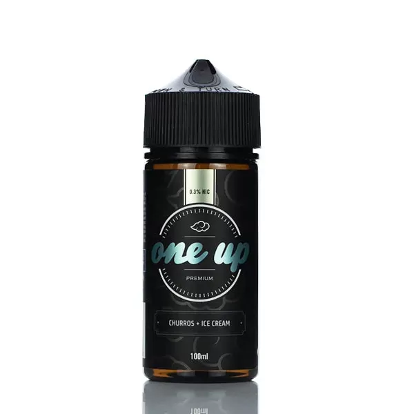 One Up Premium E-liquids - Churro and Ice Cream - 100ml - 6mg - Image 2