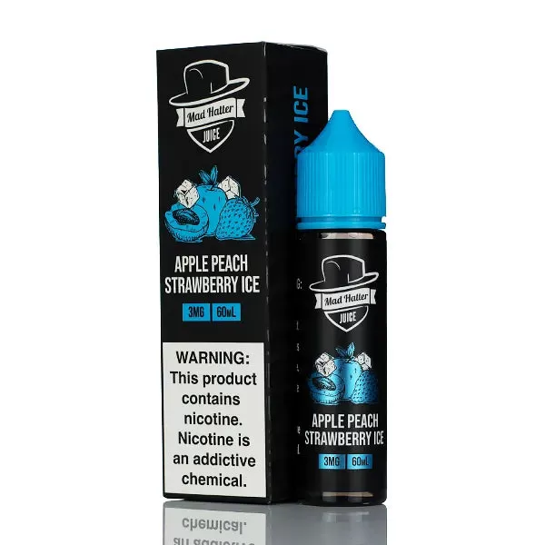 Mad Hatter Juice - Apple Peach Strawberry ICE - 60ml - 3mg