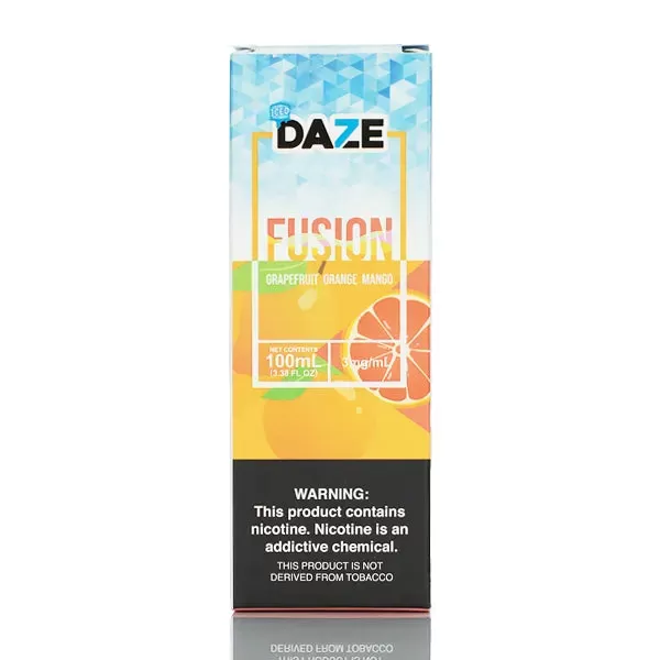 7 Daze Fusion TFN - Grapefruit Orange Mango ICED- 100ml - 6mg - Image 3
