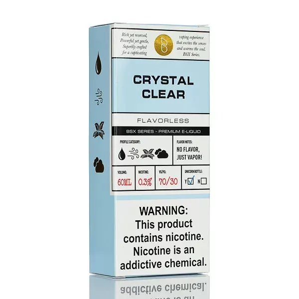 BSX Vapor E-Liquid - Crystal Clear - 60ml - 6mg - Image 3