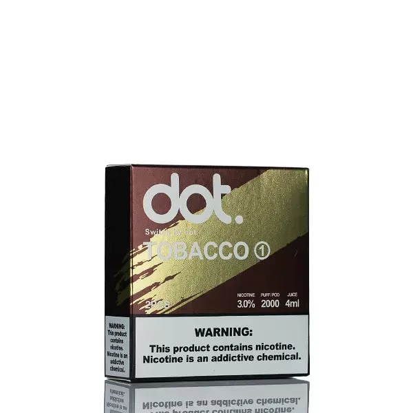 dotMod Switch By dot. Disposable 2000 Puffs Pre-Filled Pods - Tobacco 3 - Virginia Tobacco