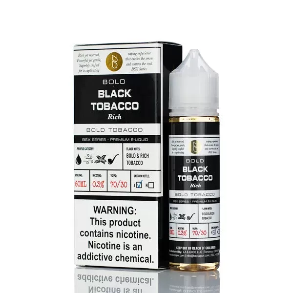 BSX Vapor E-Liquid - Black Tobacco - 60ml - 6mg