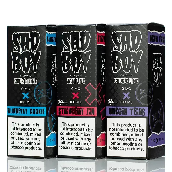 Sadboy E-liquid - No Nicotine Vape Juice - 100ml - Lemon Jam Cookie