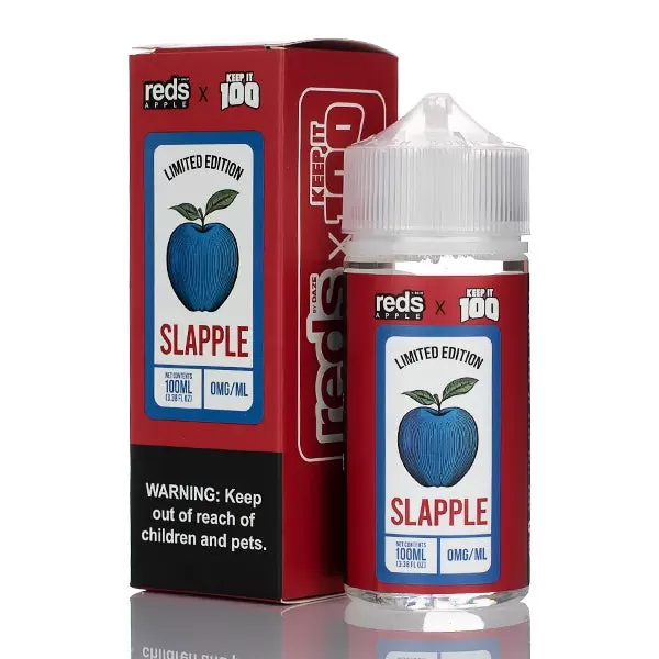 7 Daze Reds Apple x Keep It 100 - Slapple (No Nicotine) - Slapple