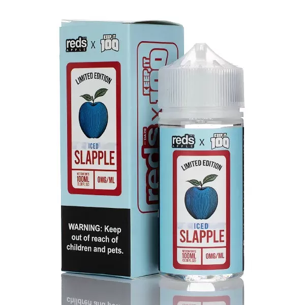 7 Daze Reds Apple x Keep It 100 - Slapple (No Nicotine) - Slapple - Image 2