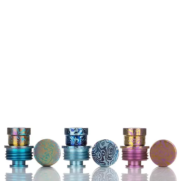 MK MODS Titanium Integrated Drip Tip and Button for CTHULHU AIO - Purple