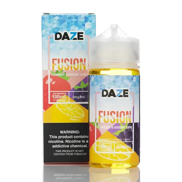 7 Daze Fusion TFN - Strawberry Blackberry Lemon ICED - 100ml - 3mg