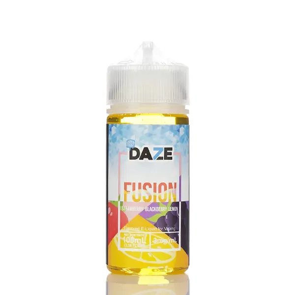 7 Daze Fusion TFN - Strawberry Blackberry Lemon ICED - 100ml - 3mg - Image 3