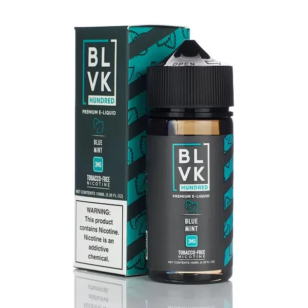 BLVK Hundred E-liquid - Blue Mint - 100ml - 6mg