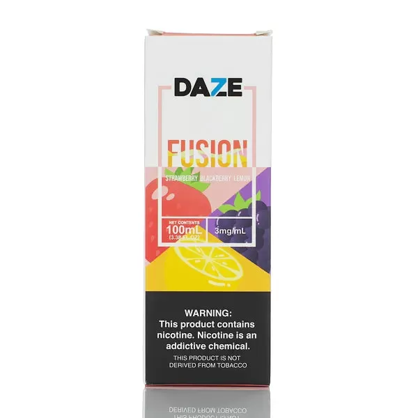 7 Daze Fusion TFN - Strawberry Blackberry Lemon - 100ml - 3mg - Image 3